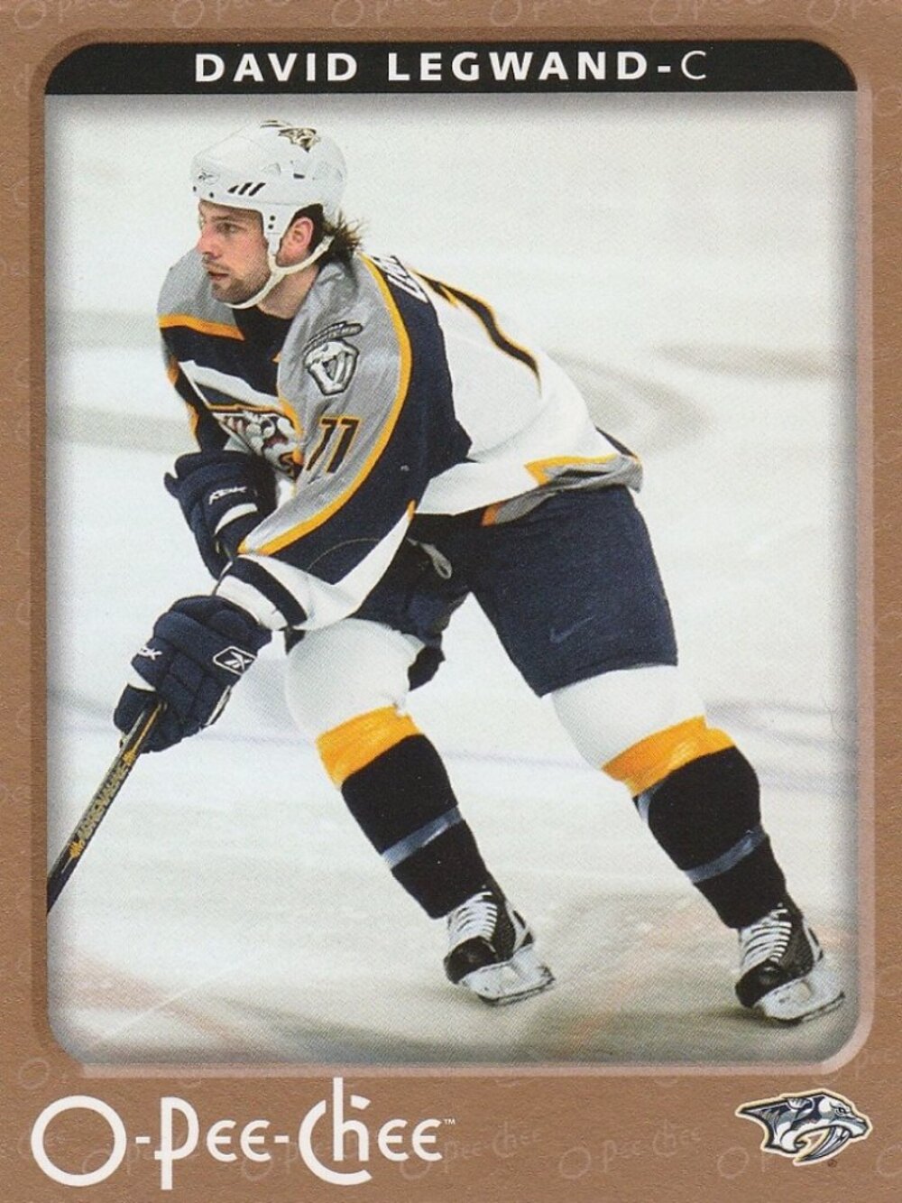 David Legwand - 2006/2007 O Pee Chee Hockey Card